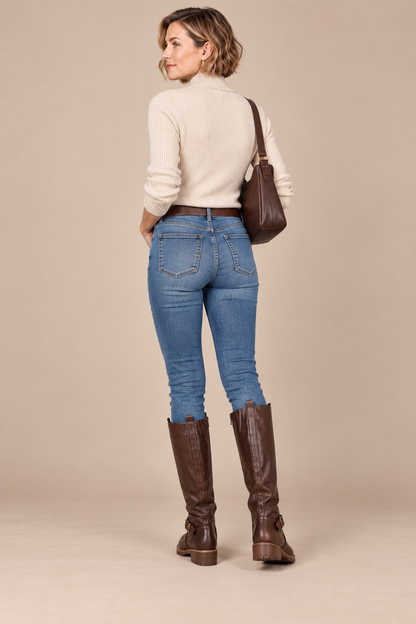 Equestra | Kniehohe Damenstiefel Im Reitstil