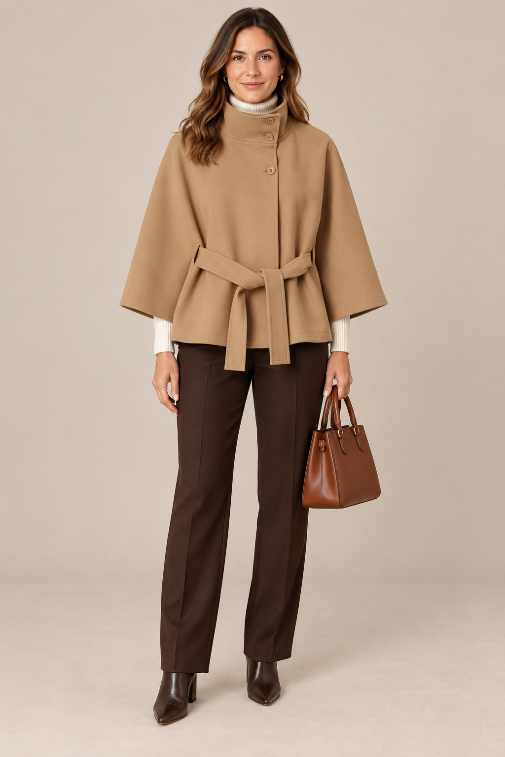 Esther | Trenchcoat Damen Kurz mit Bindegürtel