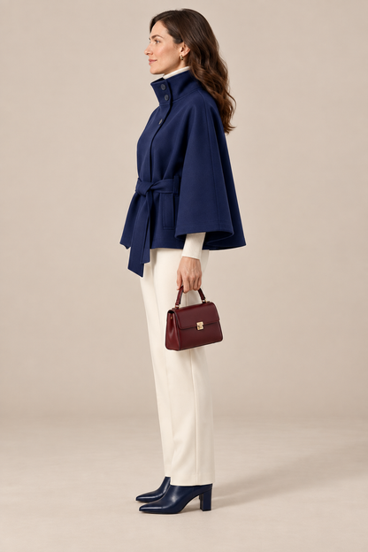 Esther | Trenchcoat Damen Kurz mit Bindegürtel