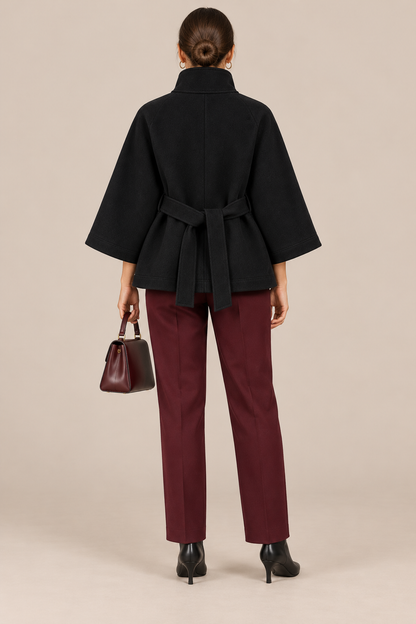 Esther | Trenchcoat Damen Kurz mit Bindegürtel