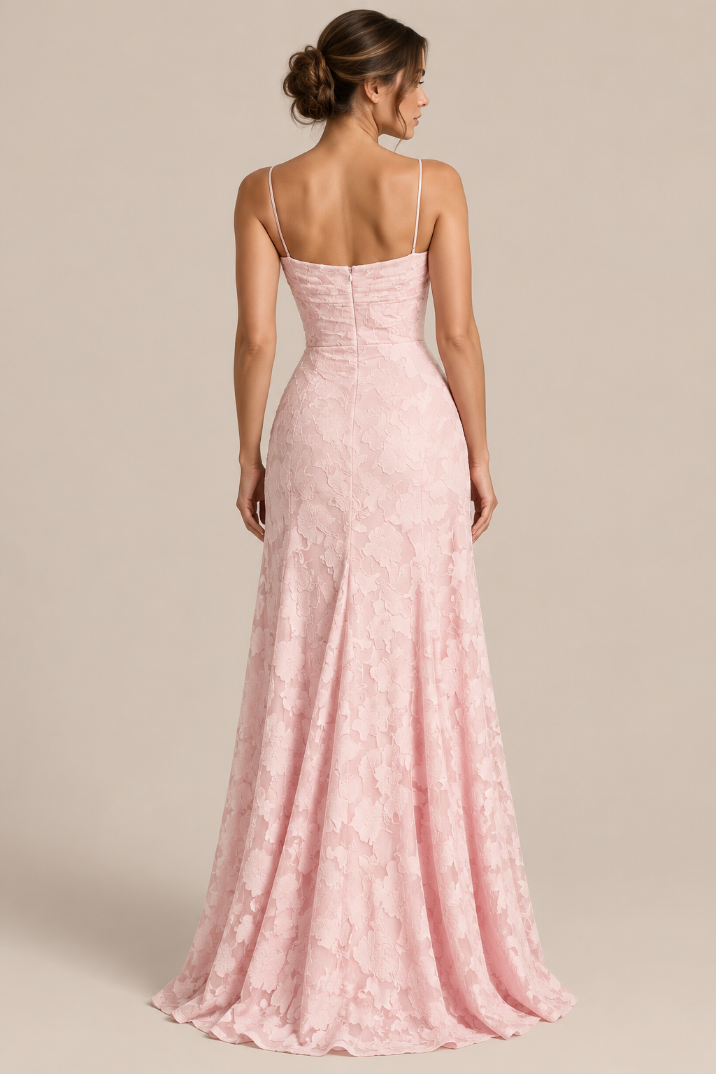 Evanna | Bodenlanges Ärmelloses Maxikleid Mit Floraler Struktur