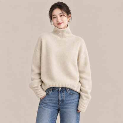 Evelina | Lässiger Rollkragenpullover für Damen