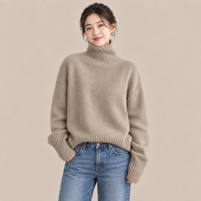 Evelina | Lässiger Rollkragenpullover für Damen