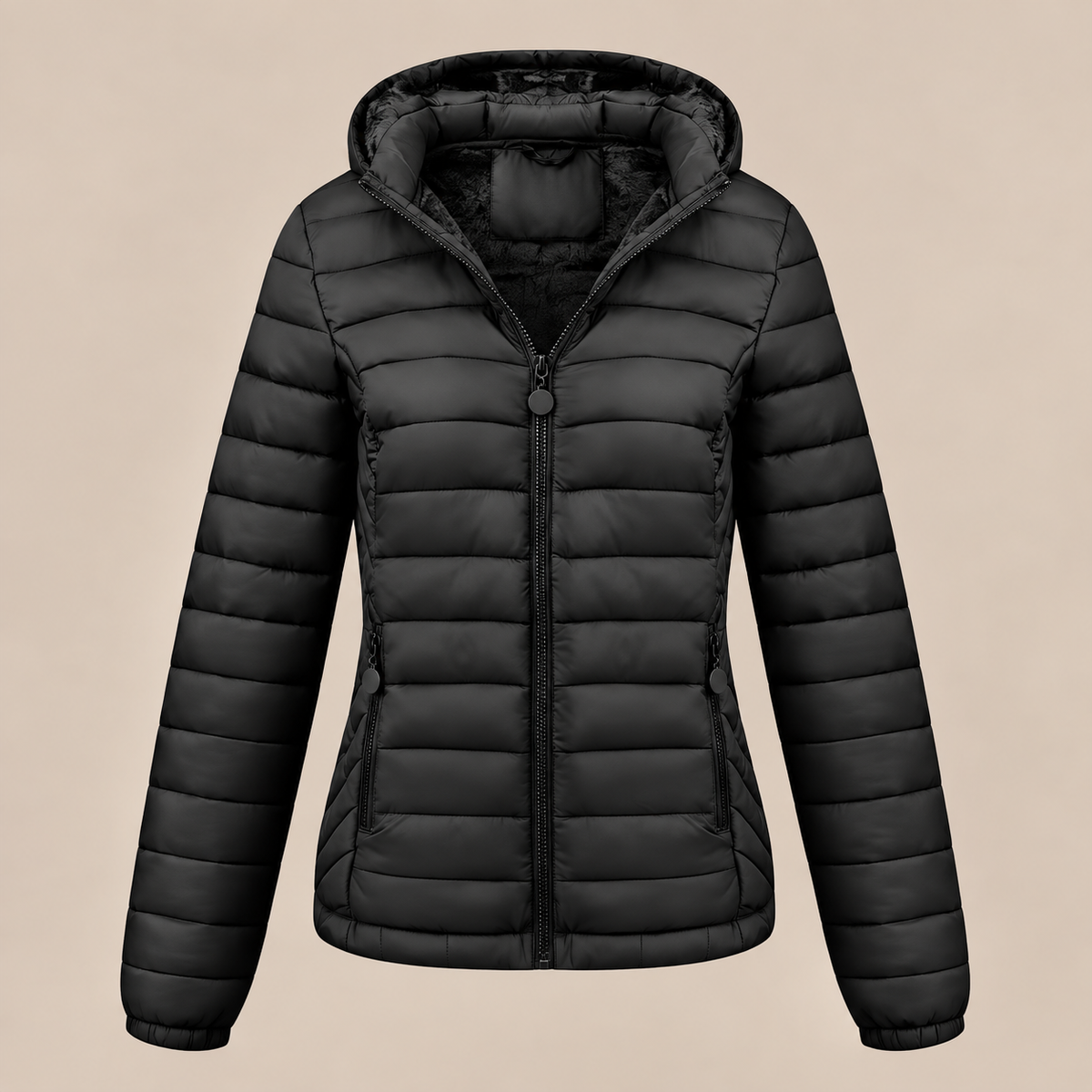 Evelisse | Steppjacke Damen mit Kapuze und weichem Innenfutter