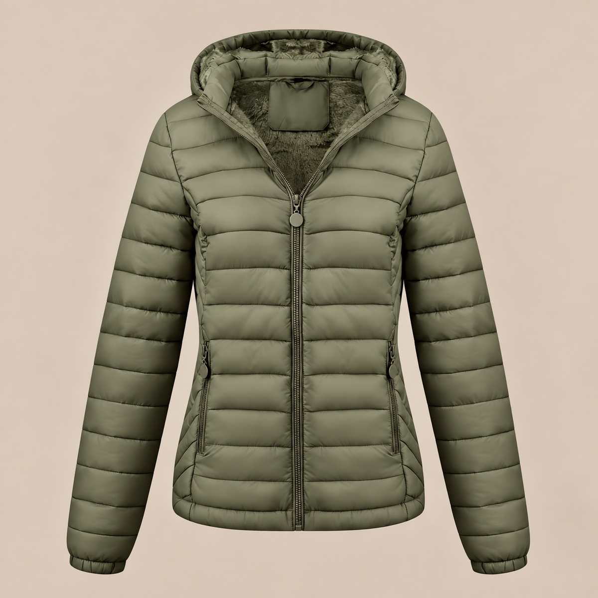 Evelisse | Steppjacke Damen mit Kapuze und weichem Innenfutter