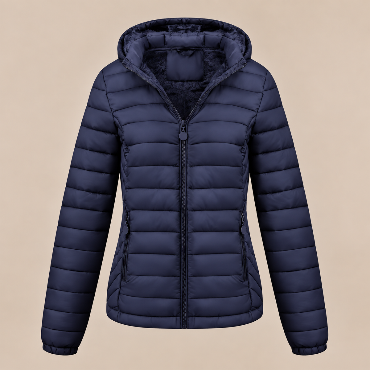 Evelisse | Steppjacke Damen mit Kapuze und weichem Innenfutter