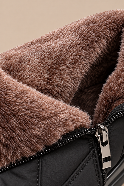 Fatima | Winterstiefel Damen mit warmem Futter und Profilsohle