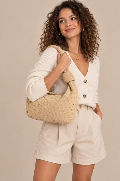 Felly | Geflochtene Mini-Handtasche