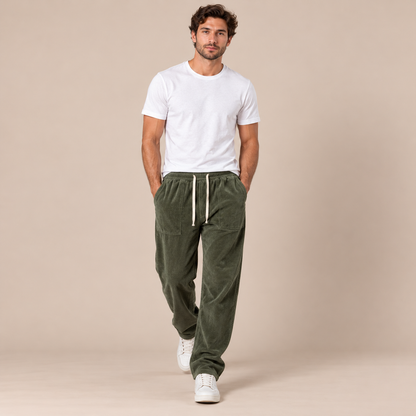 Fentris | Cordhose Herren mit weitem Bein und Kordelzug