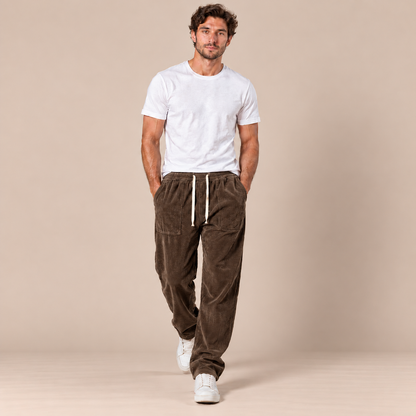 Fentris | Cordhose Herren mit weitem Bein und Kordelzug