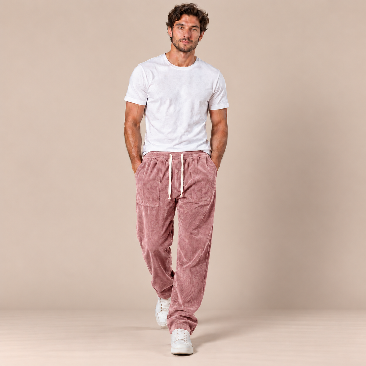 Fentris | Cordhose Herren mit weitem Bein und Kordelzug