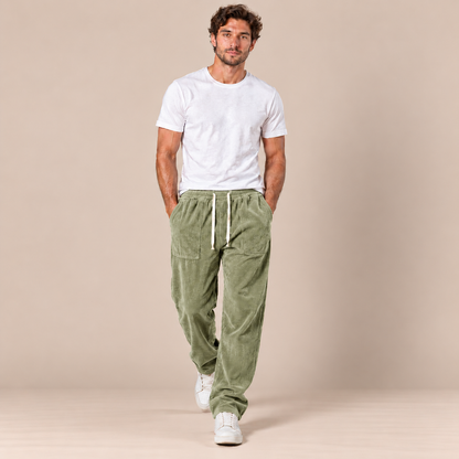 Fentris | Cordhose Herren mit weitem Bein und Kordelzug
