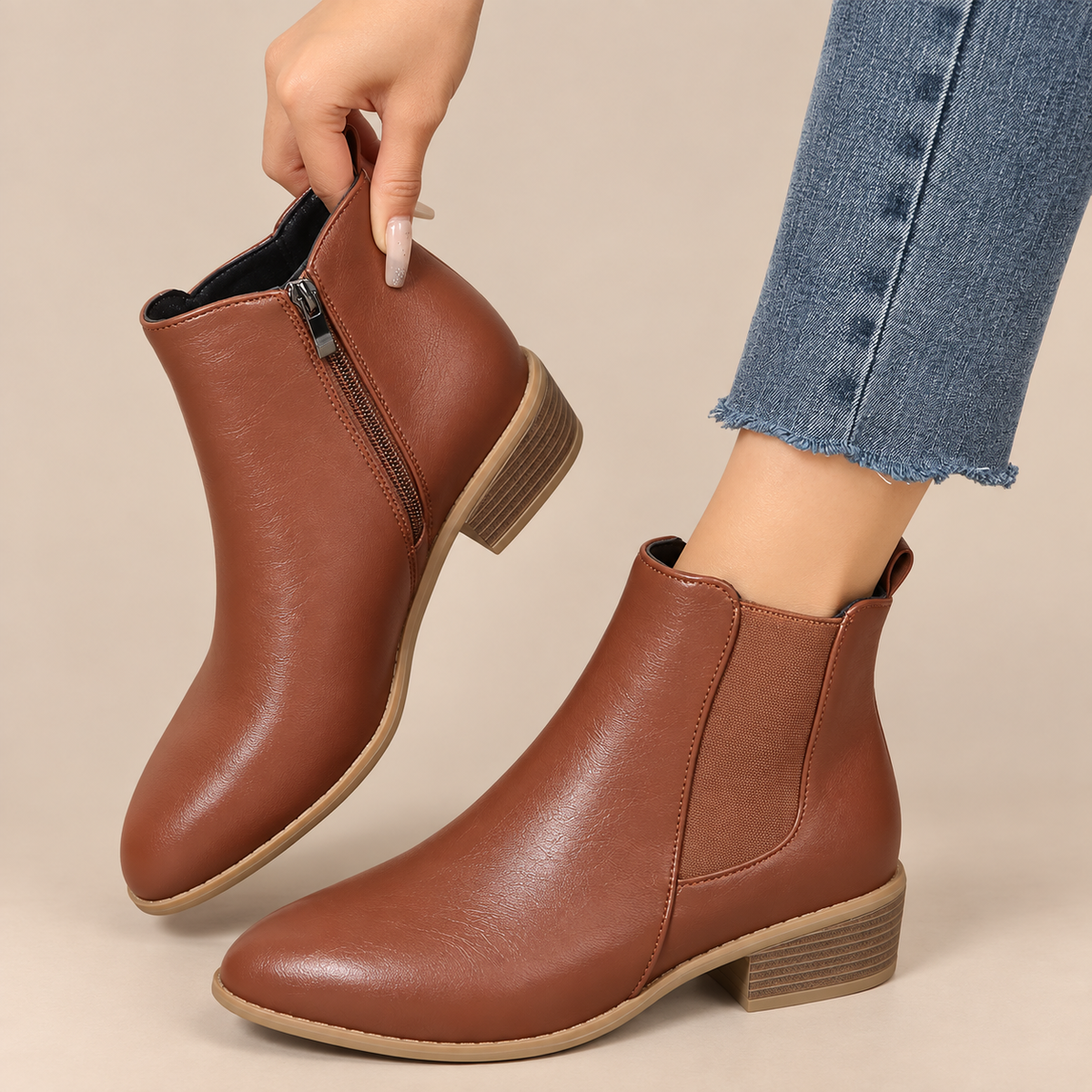 Fiora | Winterstiefel Damen mit seitlichem Reissverschluss
