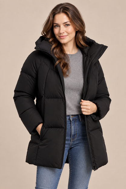 Flora | Steppjacke Damen mit hohem Kragen