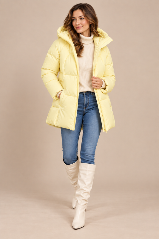 Flora | Steppjacke Damen mit hohem Kragen