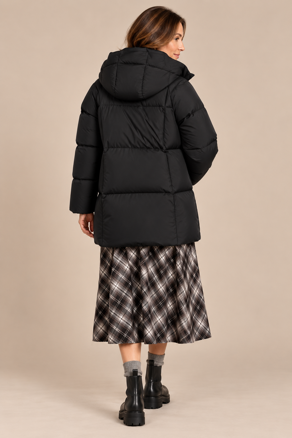 Flora | Steppjacke Damen mit hohem Kragen