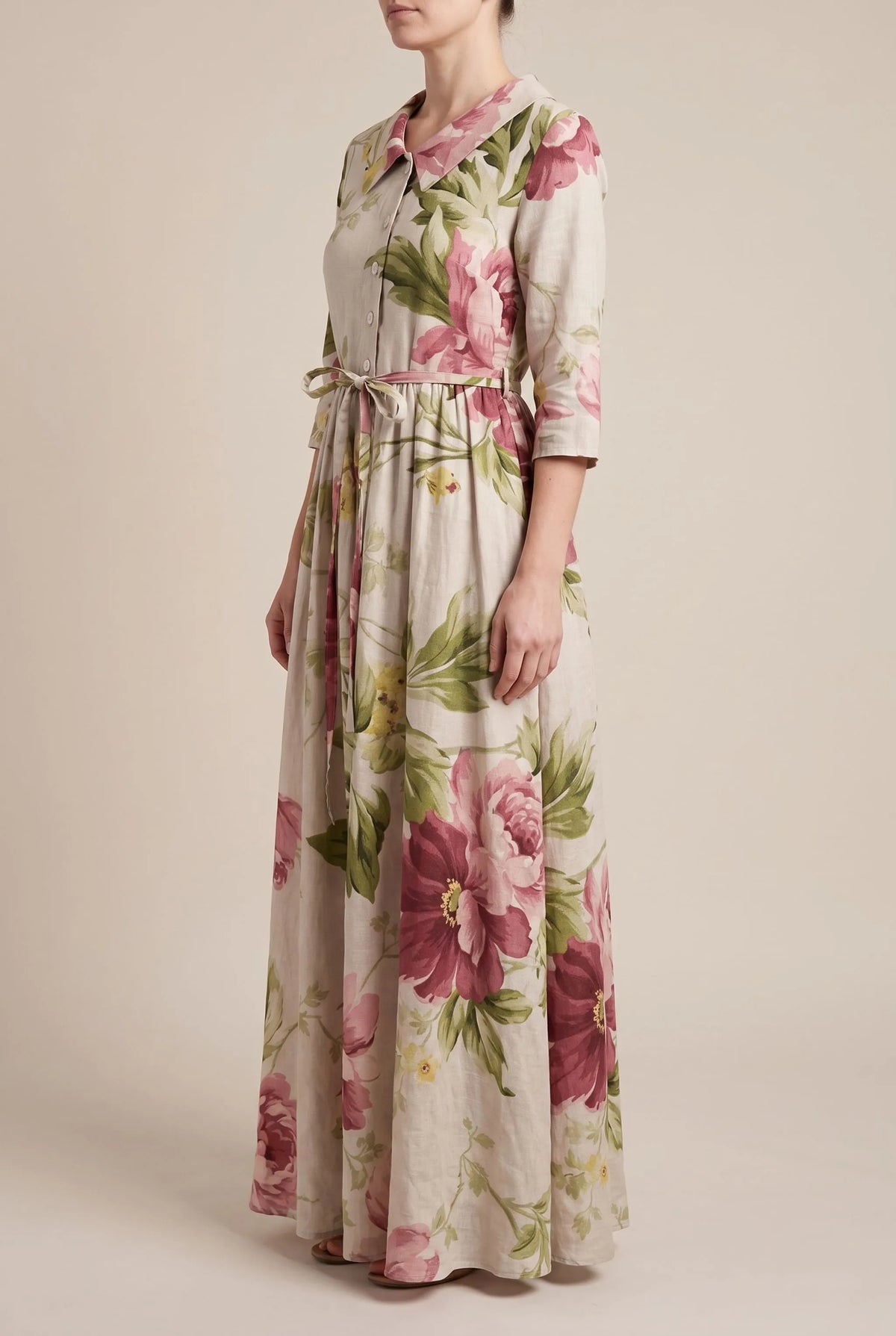 Floralee | Buntes Blumenkleid Im Vintage-Stil