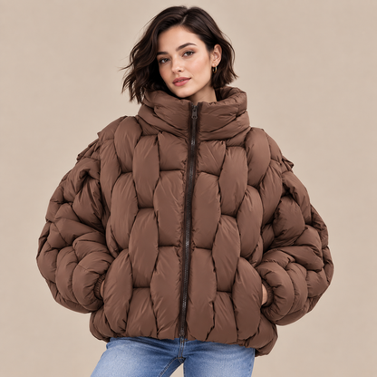 Florencia | Steppjacke Damen mit Struktursteppung und hohem Kragen