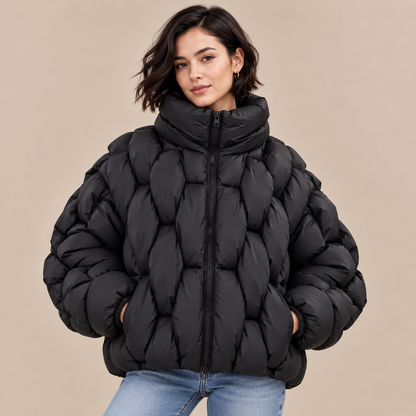 Florencia | Steppjacke Damen mit Struktursteppung und hohem Kragen