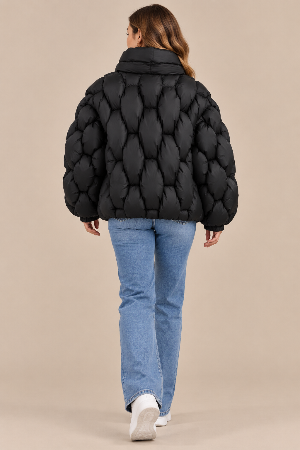 Florencia | Steppjacke Damen mit Struktursteppung und hohem Kragen