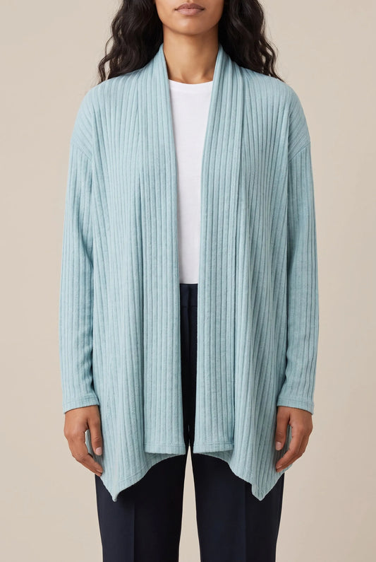 Flowen | Asymmetrische Offene Strickjacke