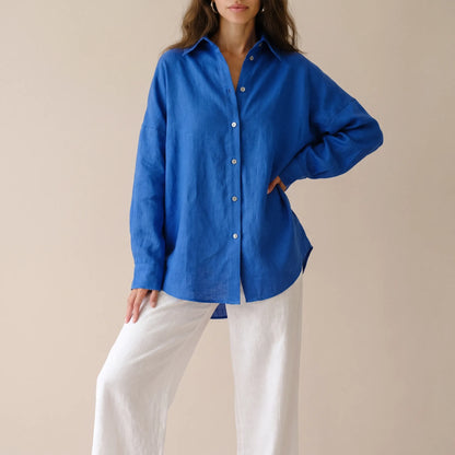 Flowis | Locker Fallende Oversize Damenbluse