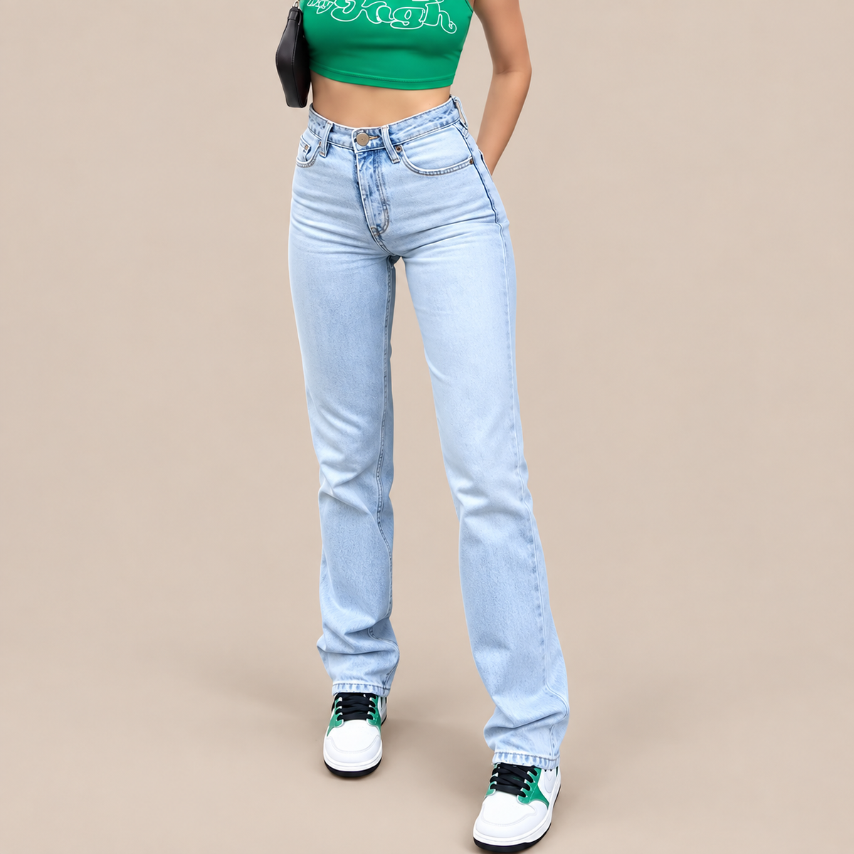 Frelyn | Jeans Damen mit geradem Bein und hoher Taille