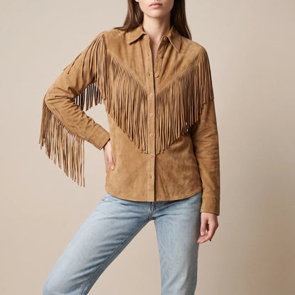 Fringea | Fransenbluse Im Vintage-Stil