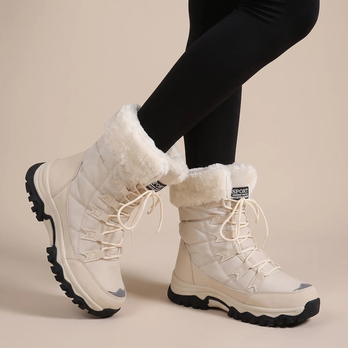 Frostom | Knöchelhohe Geschnürte Schneestiefel