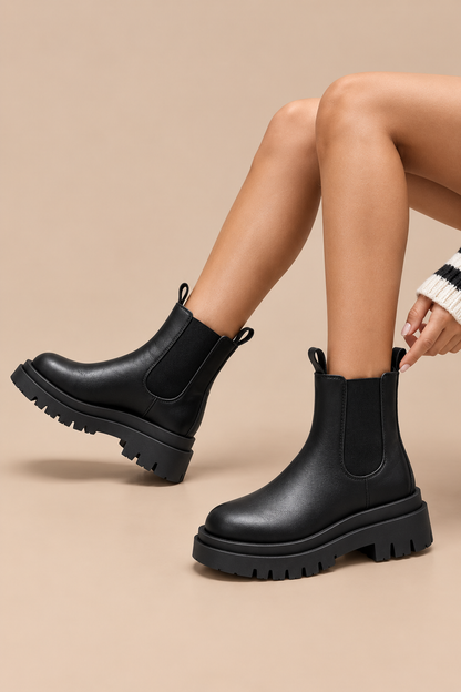 Genevie | Chelsea Boots Damen mit Profilsohle