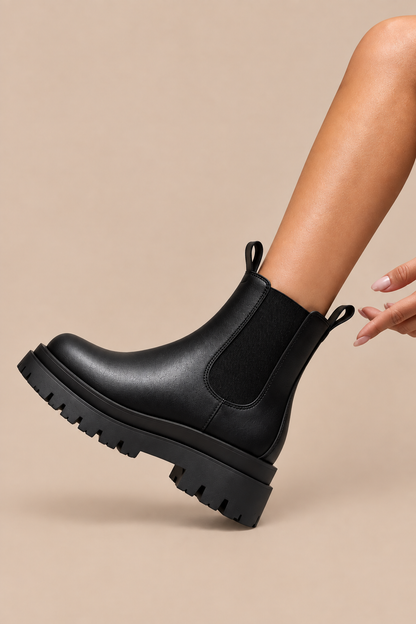 Genevie | Chelsea Boots Damen mit Profilsohle