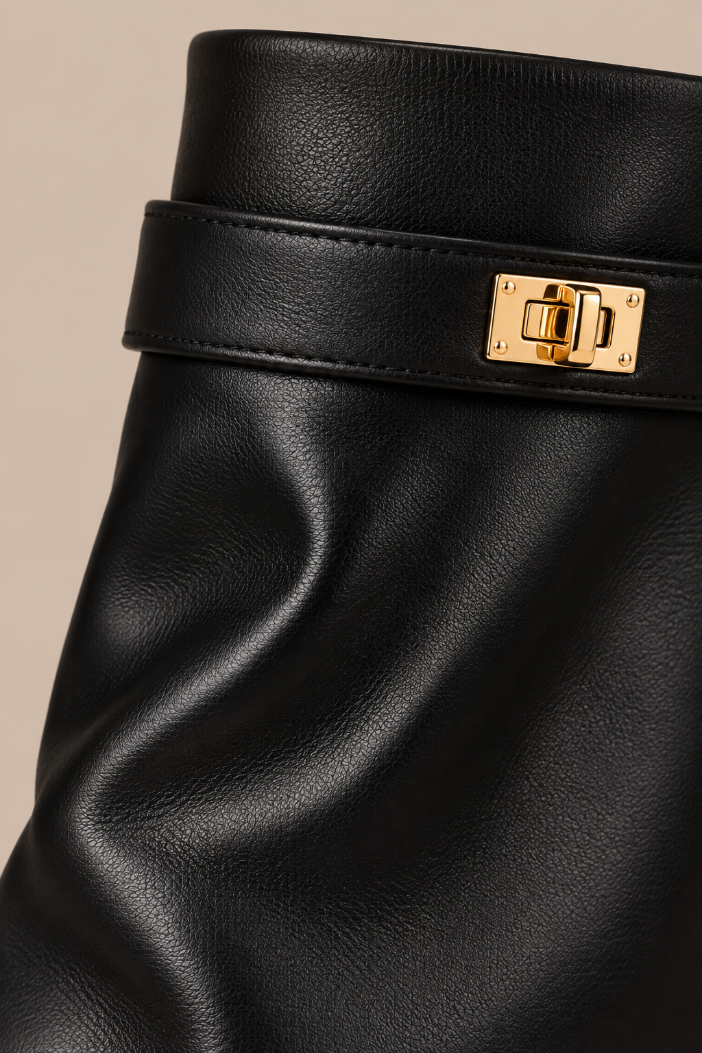 Georgie | Fold Over Boots Damen mit Blockabsatz und spitzer Form