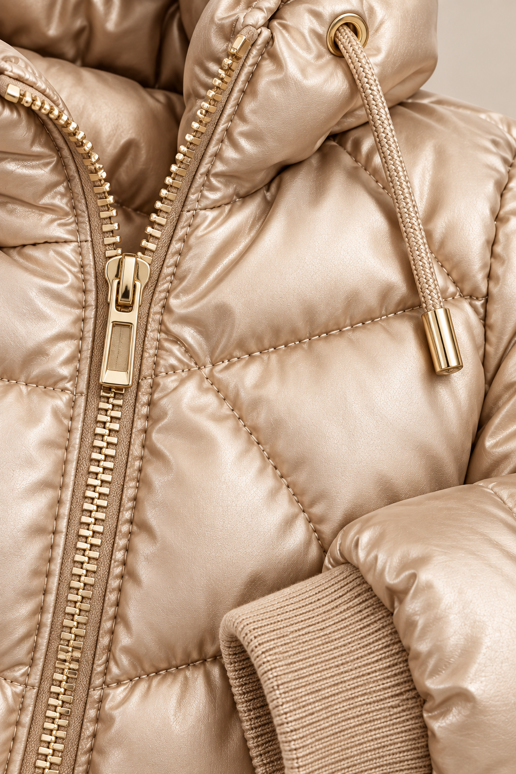 Glesly | Lange Winter-Steppjacke für Damen