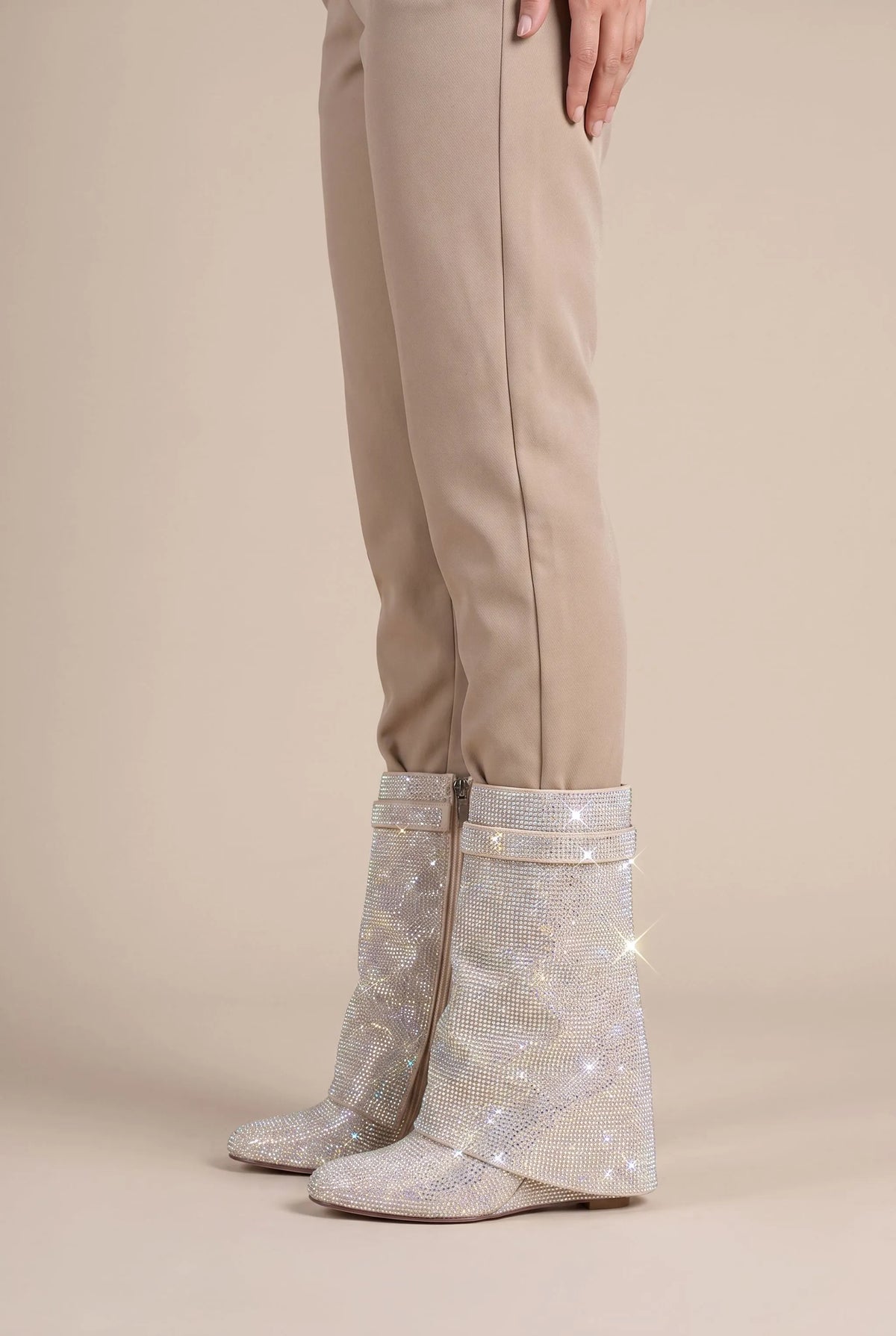 GlimmerStep | Stiefel Mit Paillettenbesatz