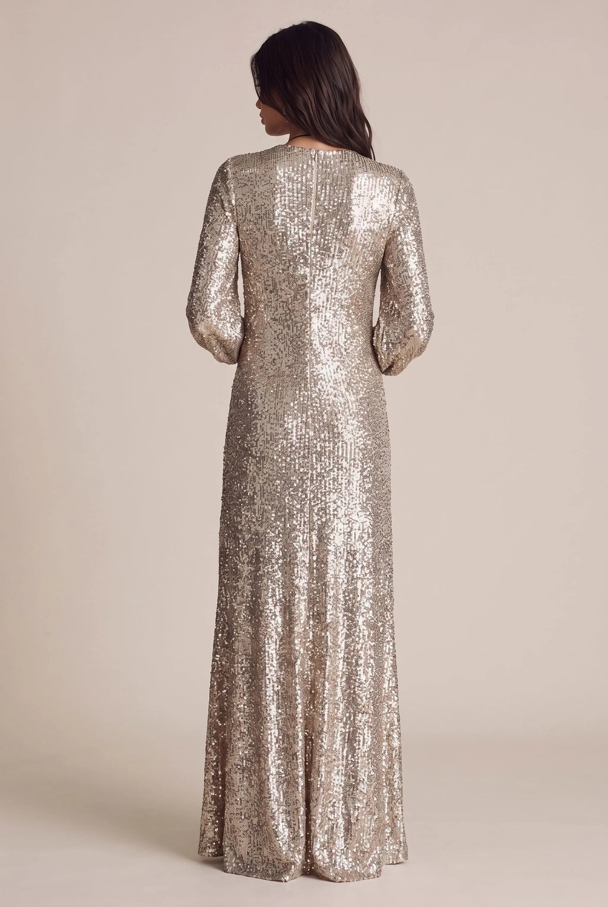 Glimmerise | Elegantes Schimmerndes Maxikleid
