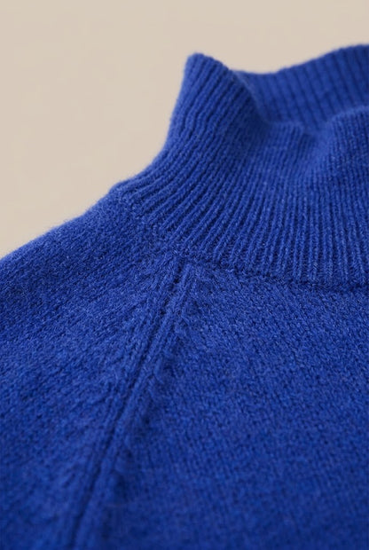 Glyndel | Strickpullover Damen mit Stehkragen und weitem Schnitt