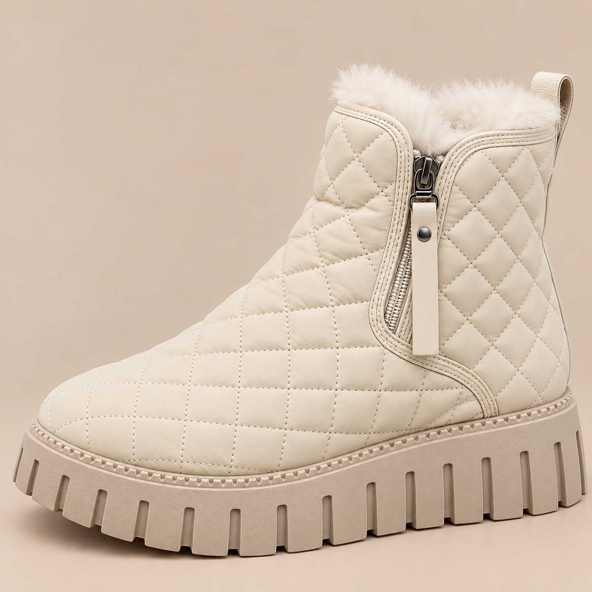 Grazel | Winterstiefel Damen mit Steppdesign und Plateausohle