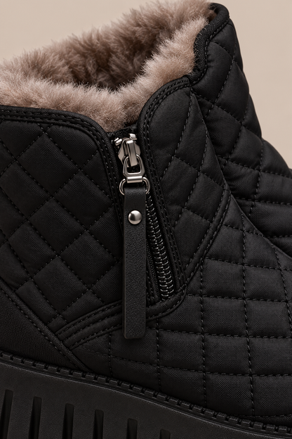Grazel | Winterstiefel Damen mit Steppdesign und Plateausohle