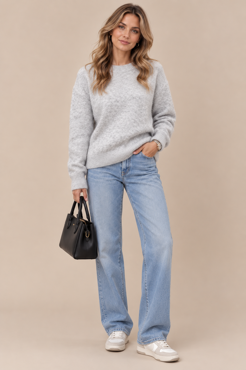 Hailey | Strickpullover Damen mit weicher Strickoptik