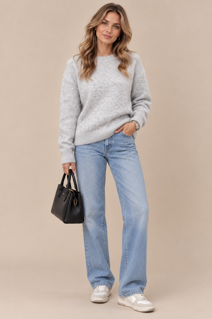 Hailey | Strickpullover Damen mit weicher Strickoptik