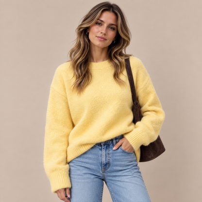 Hailey | Strickpullover Damen mit weicher Strickoptik