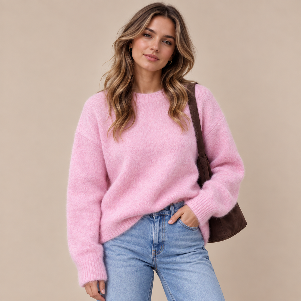 Hailey | Strickpullover Damen mit weicher Strickoptik