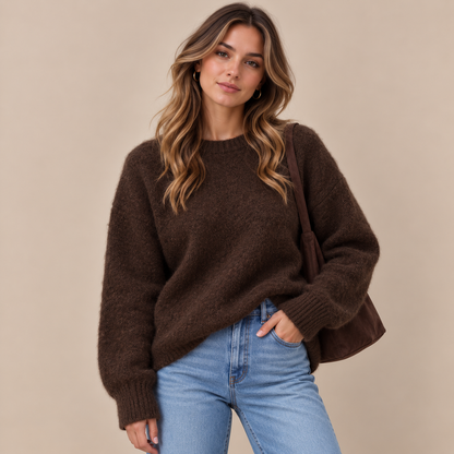 Hailey | Strickpullover Damen mit weicher Strickoptik