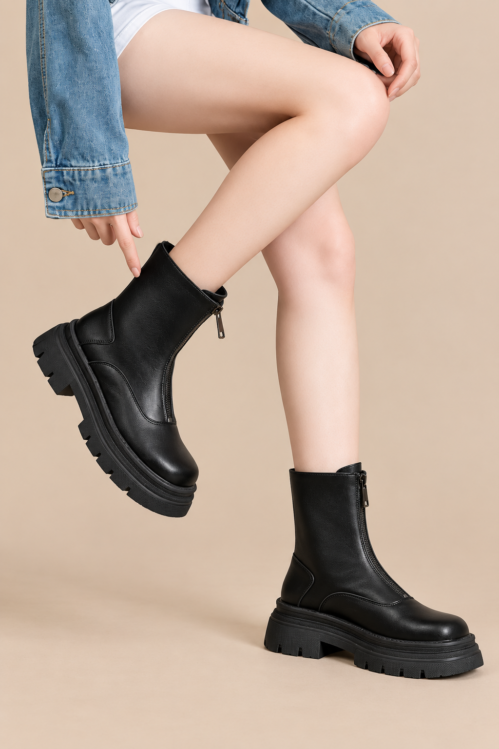Helga | Chelsea Boots Damen mit Frontreissverschluss