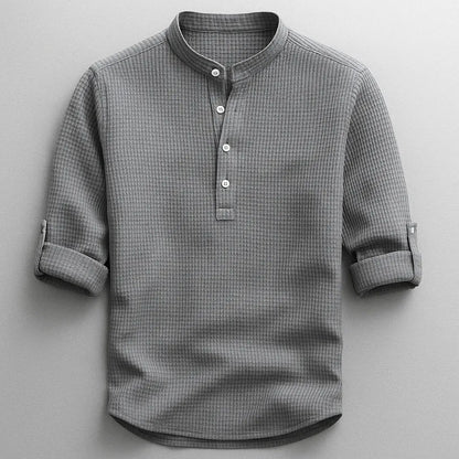 Henley Shirt Herren | Stehkragen & Zeitlos