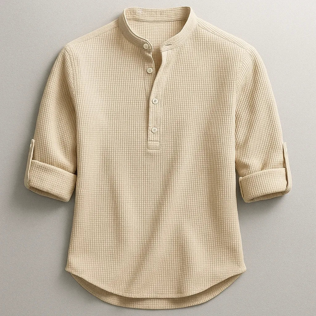 Henley Shirt Herren | Stehkragen & Zeitlos