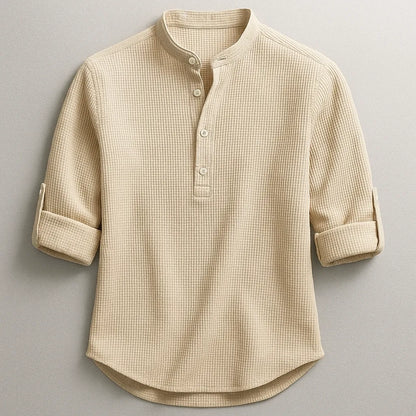 Henley Shirt Herren | Stehkragen & Zeitlos