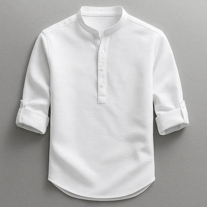 Henley Shirt Herren | Stehkragen & Zeitlos