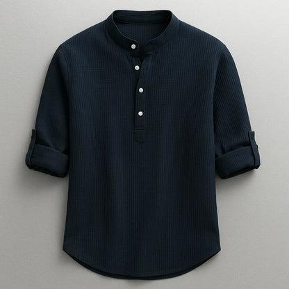 Henley Shirt Herren | Stehkragen & Zeitlos