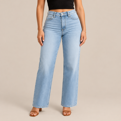 Ingrid | Jeans Damen mit ausgestelltem Bein und hoher Taille